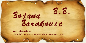 Bojana Boraković vizit kartica